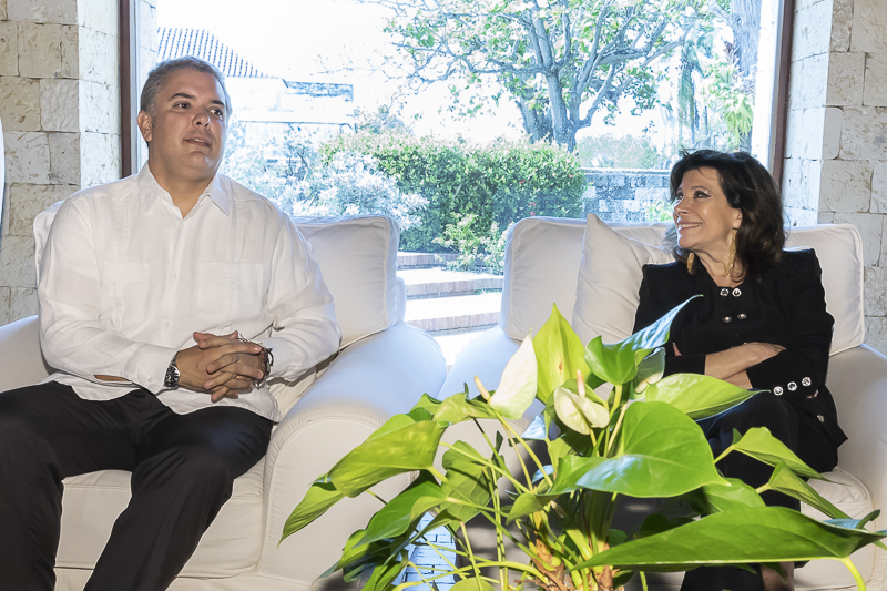 Cartagena. Il Presidente del Senato, Maria Elisabetta Alberti Casellati, incontra il Presidente della Repubblica di Colombia, Iván Duque Márquez. Cartagena. Il Presidente del Senato, Maria Elisabetta Alberti Casellati, incontra il Presidente della Repubblica di Colombia, Iván Duque Márquez.