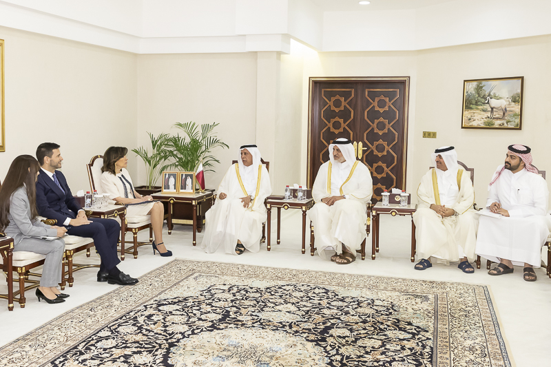 Un momento dell'incontro tra il Presidente del Senato, Maria Elisabetta Alberti Casellati, e il Presidente del Consiglio della Shura, Ahmad Bin Abdulla Bin Zaid Al Mahmoud. Un momento dell'incontro tra il Presidente del Senato, Maria Elisabetta Alberti Casellati, e il Presidente del Consiglio della Shura, Ahmad Bin Abdulla Bin Zaid Al Mahmoud.