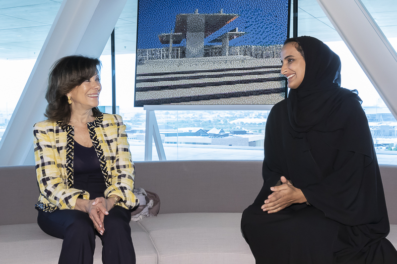 Un momento dell'incontro tra il Il Presidente del Senato, Maria Elisabetta Alberti Casellati, e la Sceicca Moza bint Nasser, Presidente della Qatar Foundation. Un momento dell'incontro tra il Il Presidente del Senato, Maria Elisabetta Alberti Casellati, e la Sceicca Moza bint Nasser, Presidente della Qatar Foundation.