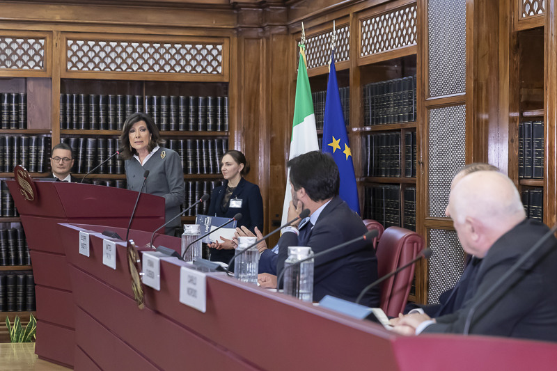 Un momento della cerimonia.