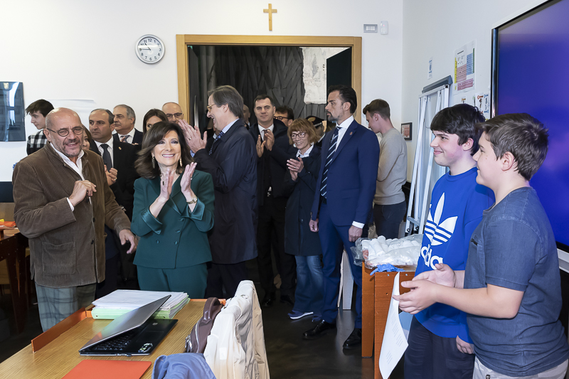 Como. Un momento della visita del Presidente del Senato, Maria Elisabetta Alberti Casellati, all'Associazione di volontariato Como. Un momento della visita del Presidente del Senato, Maria Elisabetta Alberti Casellati, all'Associazione di volontariato