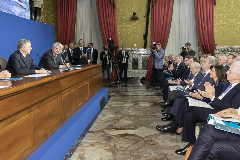 Un momento della cerimonia.