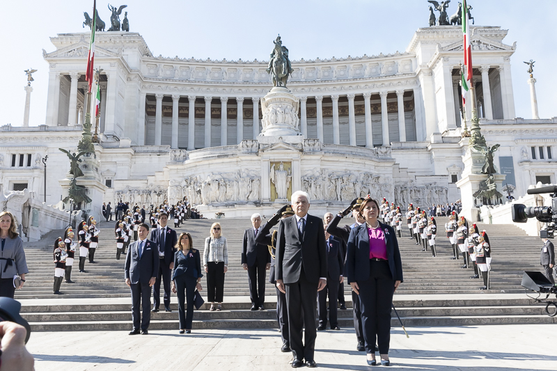 Un momento della cerimonia.