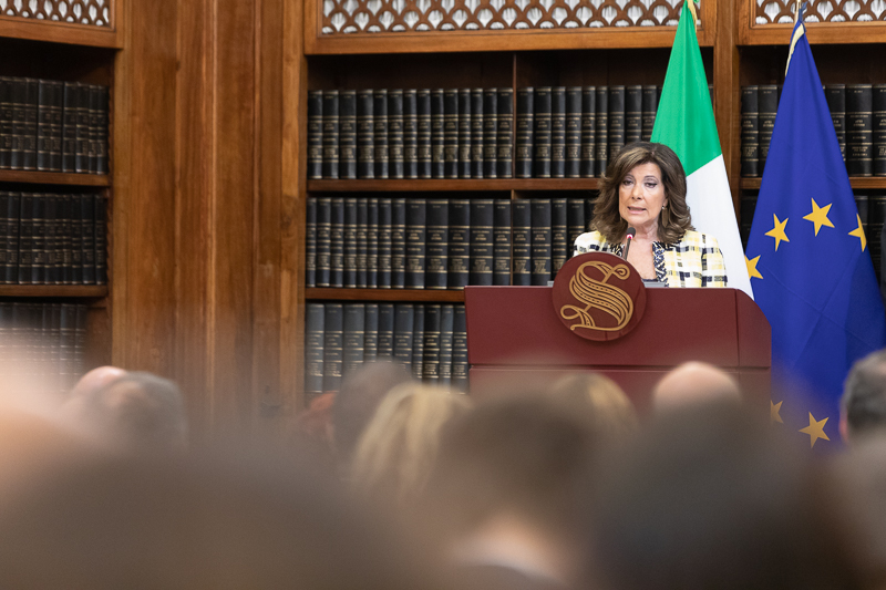 Intervento del Presidente del Senato della Repubblica, Maria Elisabetta Alberti Casellati. Intervento del Presidente del Senato della Repubblica, Maria Elisabetta Alberti Casellati.