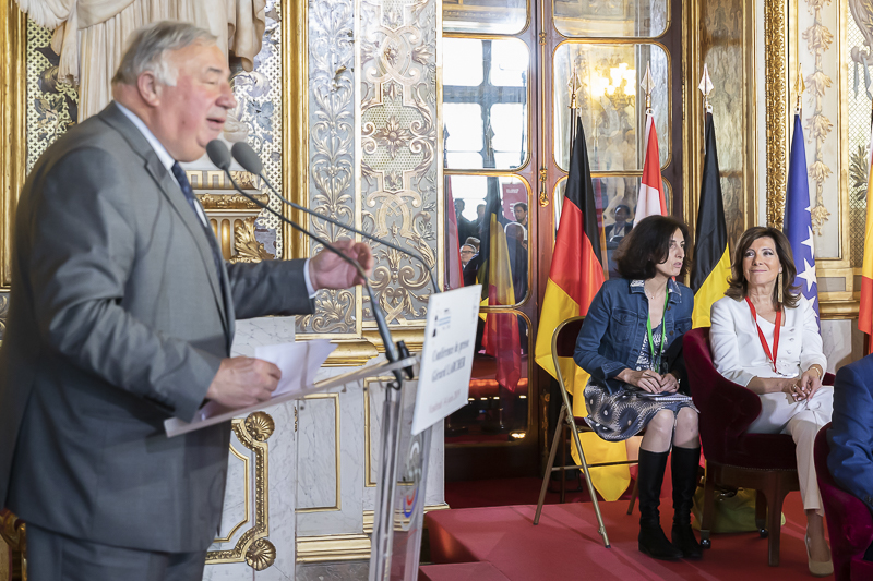 Un momento della Conferenza stampa dei capi delegazione. Un momento della Conferenza stampa dei capi delegazione.