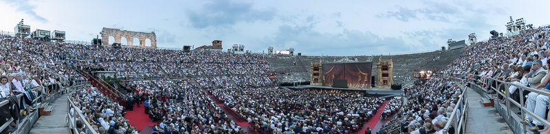 L'Arena di Verona in occasione della rappresentazione de 