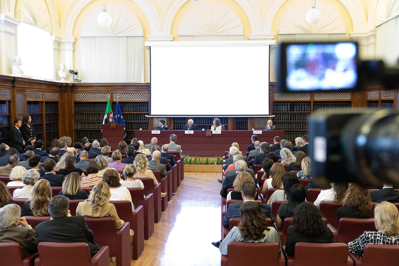 La Sala Koch durante l'intervento del Presidente del Senato, Maria Elisabetta Alberti Casellati.