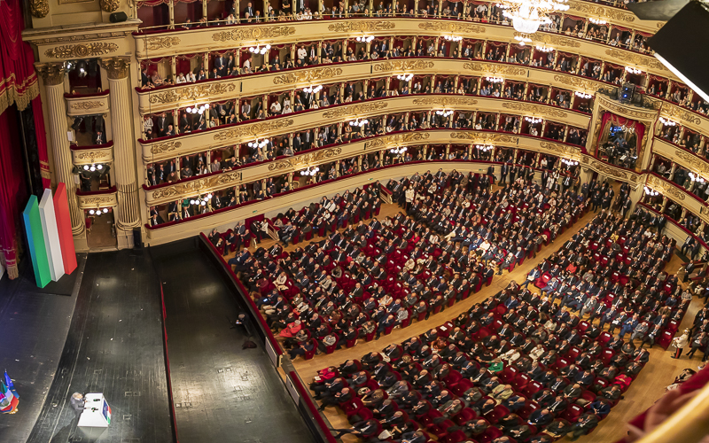 Il Teatro alla Scala in occasione dell'Assemblea generale di Assolombarda. Il Teatro alla Scala in occasione dell'Assemblea generale di Assolombarda.