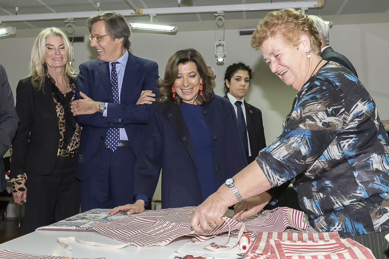 Alba. Un momento della visita alla Fondazione Ferrero. Alba. Un momento della visita alla Fondazione Ferrero.