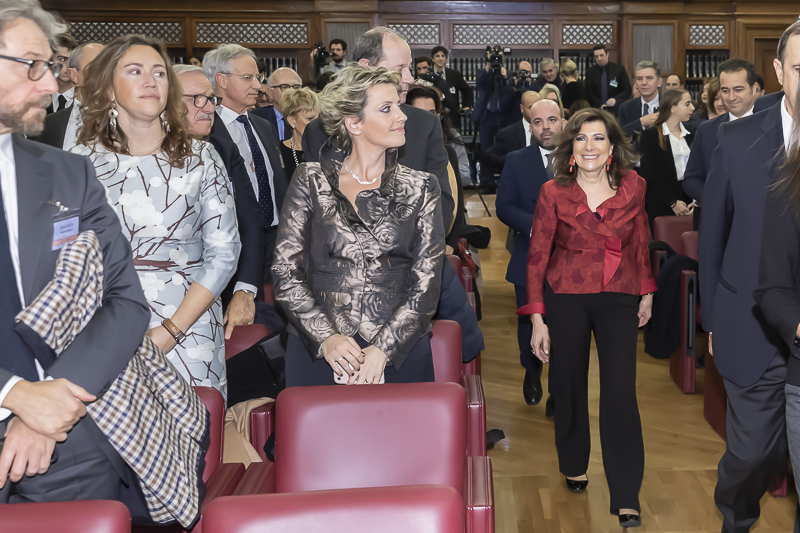 Il Presidente del Senato, Maria Elisabetta Alberti Casellati, fa in ingresso nella Sala Koch di Palazzo Madama.