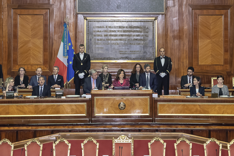 Un momento della cerimonia.