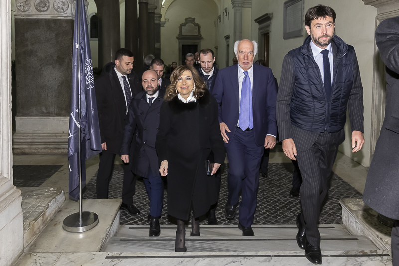 Il Presidente del Senato, Maria Elisabetta Alberti Casellati, giunge al Palazzo della Cancelleria.
