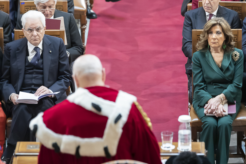 Un momento della cerimonia.