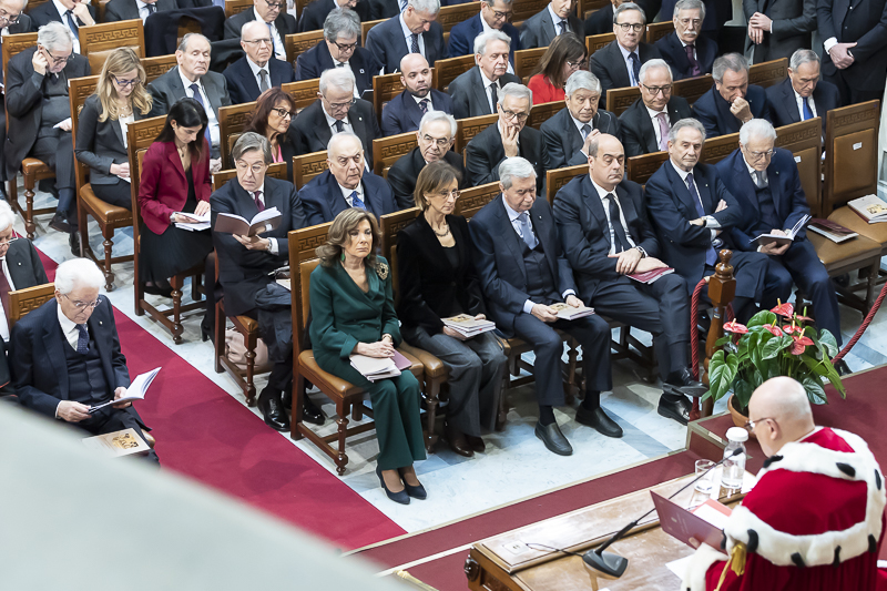 Un momento della cerimonia.