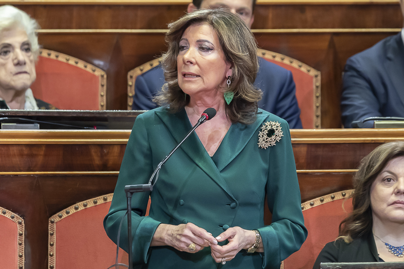 Intervento del Presidente del Senato, Maria Elisabetta Alberti Casellati. Intervento del Presidente del Senato, Maria Elisabetta Alberti Casellati.