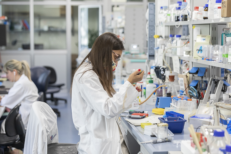 Laboratorio della Fondazione per la Ricerca Biomedica Avanzata.