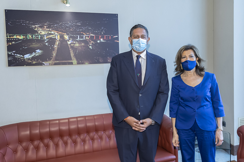 Il Presidente del Senato, Maria Elisabetta Alberti Casellati, incontra il Presidente della Regione Liguria e Commissario delegato per il superamento dell'emergenza, Giovanni Toti.