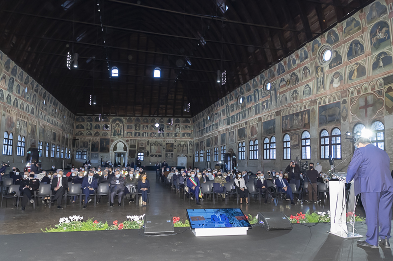 Un momento della cerimonia.