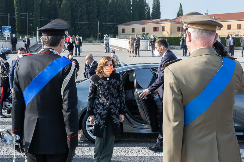 Redipuglia. Il Presidente del Senato, Maria Elisabetta Alberti Casellati, giunge al Sacrario.