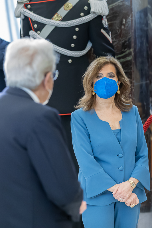 Un momento della cerimonia.