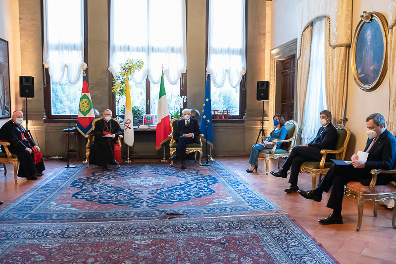 Un momento della cerimonia.