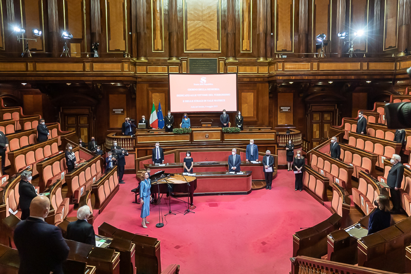 Un momento della cerimonia.