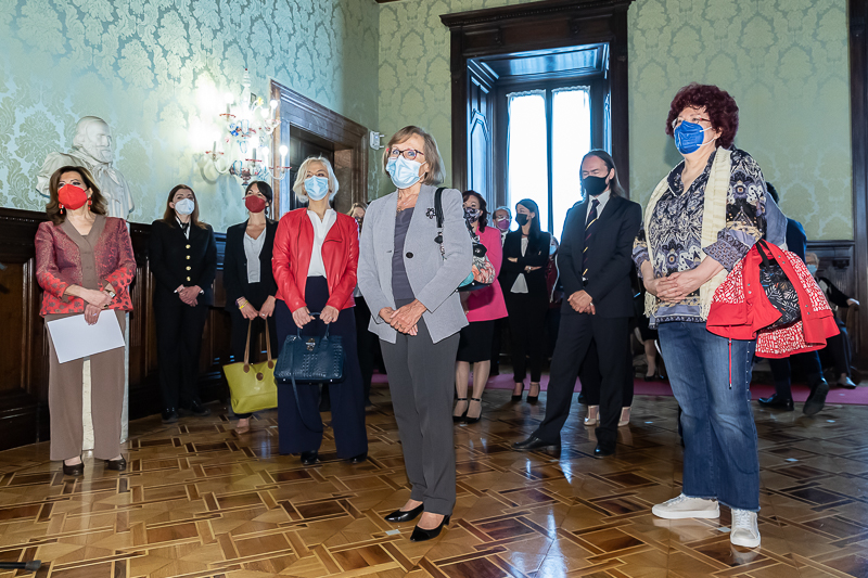 Un momento della cerimonia.