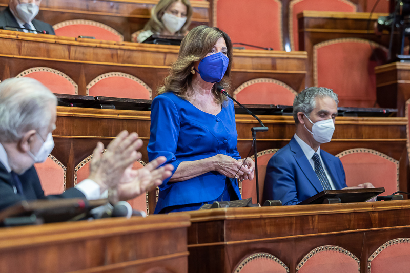 Intervento del Presidente del Senato, Maria Elisabetta Alberti Casellati.