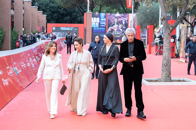 Il Presidente del Senato, Maria Elisabetta Alberti Casellati, giunge all'Auditorium Parco della Musica.