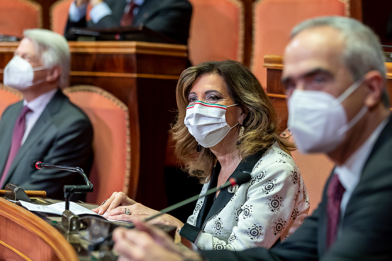 Un momento della cerimonia.