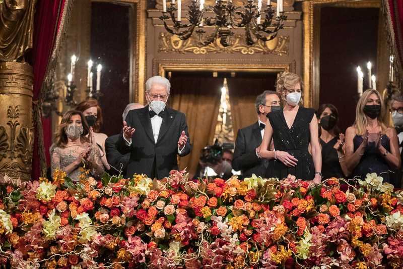 ll Palco presidenziale in occasione dell'inaugurazione della stagione d'opera e balletto 2021-2022 del Teatro alla Scala. ll Palco presidenziale in occasione dell'inaugurazione della stagione d'opera e balletto 2021-2022 del Teatro alla Scala.