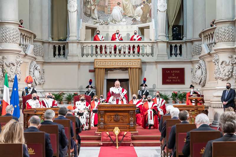 Un momento della cerimonia.