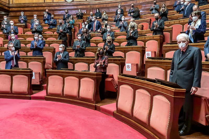 Un momento della cerimonia.