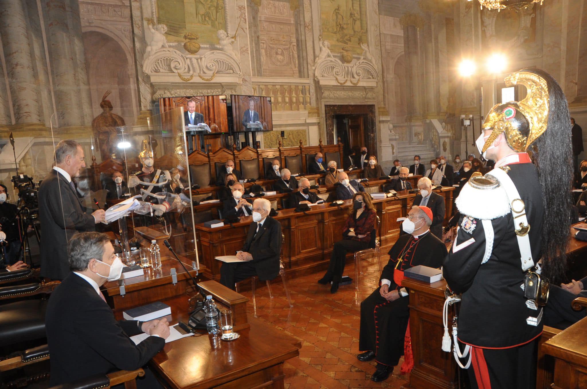 Un momento della cerimonia.