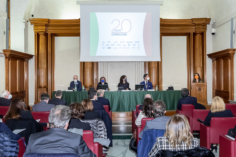 La Sala Capitolare di Palazzo Minerva durante l'indirizzo di saluto del Presidente del Senato, Maria Elisabetta Alberti Casellati.