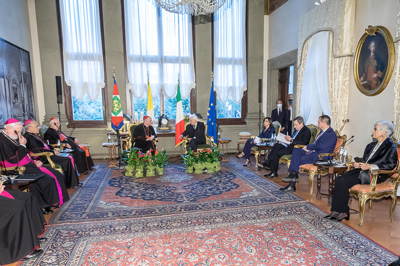 Un momento della cerimonia.