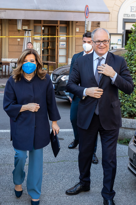 Il Presidente del Senato, Maria Elisabetta Alberti Casellati, giunge al Teatro dell'Opera.