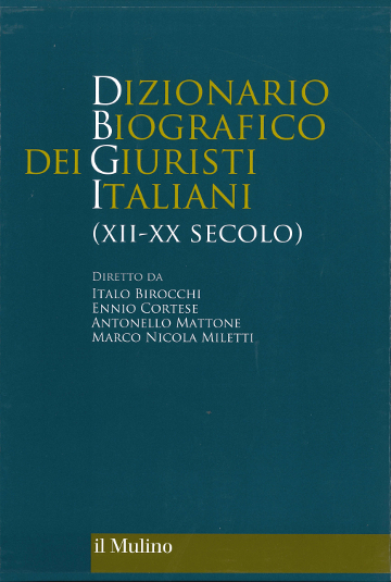 Dizionario biografico dei giuristi italiani (XII-XX secolo)