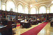 La sala Koch nella vecchia sede della Biblioteca a Palazzo Madama
