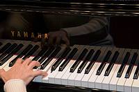 Una immagine delle prove del concerto