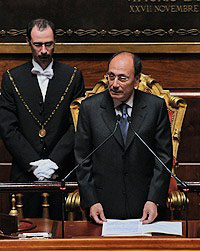 Il presidente del Senato Renato Schifani