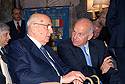 Il Presidente della Repubblica Giorgio Napolitano e il Presidente della Camera Fausto Bertinotti