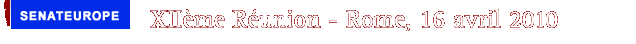 XII�me Reunion - Rome Avril 2010