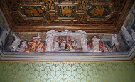 Palazzo Madama-Sala Marconi-Particolare del fregio e del soffitto