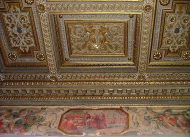 Palazzo Madama-Sala della Firma-Particolare del soffitto a cassettoni