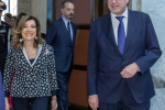 Il Presidente del Senato, Maria Elisabetta Alberti Casellati, giunge a Palazzo Piacentini.