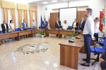 Rosolina. Il Presidente del Senato, Maria Elisabetta Alberti Casellati, incontra il Sindaco di Rosolina, Michele Grossato, e alcuni membri del Consiglio Comunale e della Giunta presso la Sala Consiliare del Comune.