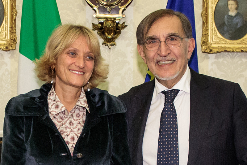 Il Presidente del Senato con Noemi Di Segni, Presidente dell'Unione delle comunità ebraiche italiane