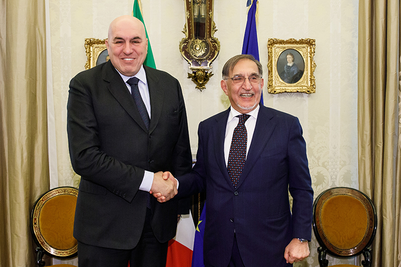 Il Presidente del Senato riceve il Ministro della Difesa, Guido Crosetto