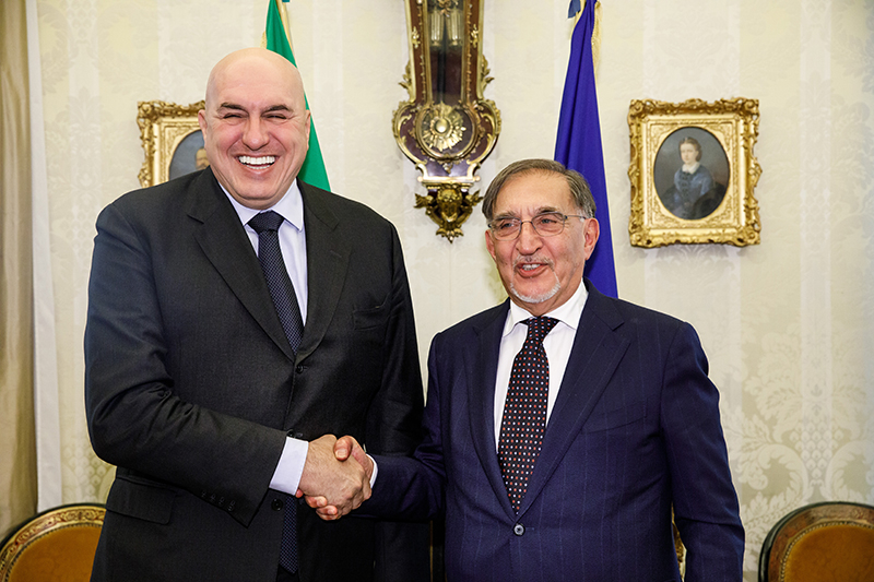 Il Presidente del Senato riceve il Ministro della Difesa, Guido Crosetto
